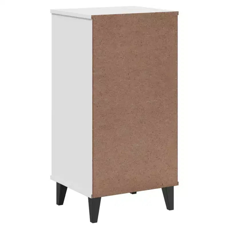 Bedside Table White Engineered wood Standard Bedside Table