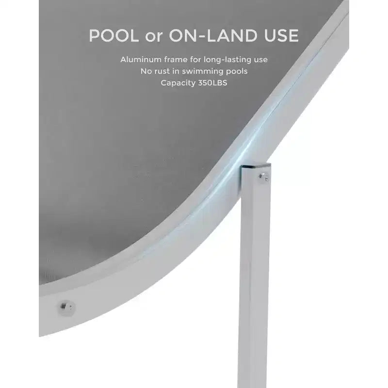 Sunbathing Lounge Chairs, Quick-Dry Fabric, Aluminum Frame, All-Weather Chaise Lounge, for Pool, Beach, Garden