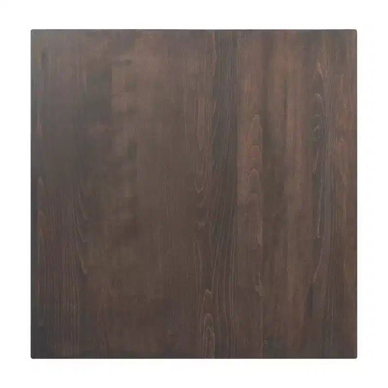 Flash Furniture Bennett Square Solid Wood Commercial Indoor Tabletop with 30 x 30 Bar Height Rust-Resistant Cast Iron X-Base