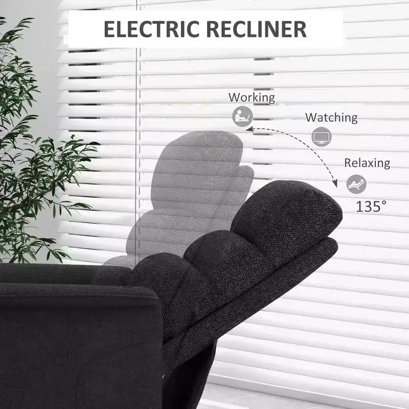 Power Lift Chair for Seniors, Electric Lift Recliner Chair with Remote Control, Side Pockets for Living Room
