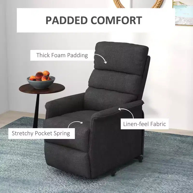 Power Lift Chair for Seniors, Electric Lift Recliner Chair with Remote Control, Side Pockets for Living Room