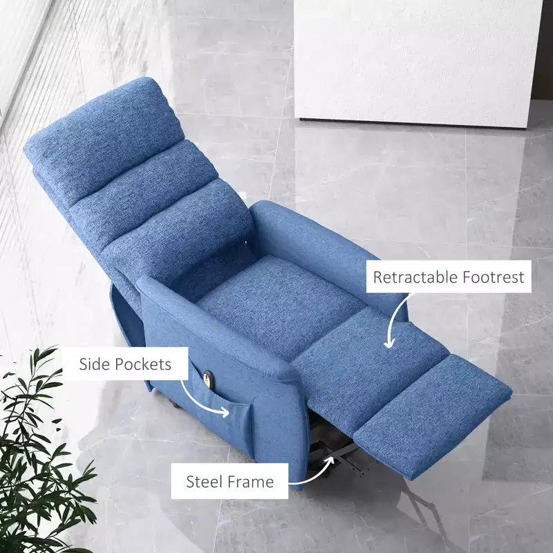 Power Lift Chair for Seniors, Electric Lift Recliner Chair with Remote Control, Side Pockets for Living Room