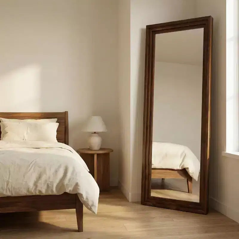 Likepay Arch-Shaped Freestanding Alloy Frame Full-Length Mirror - 56in Length 21in Width (Black/Gold/Silver Options)