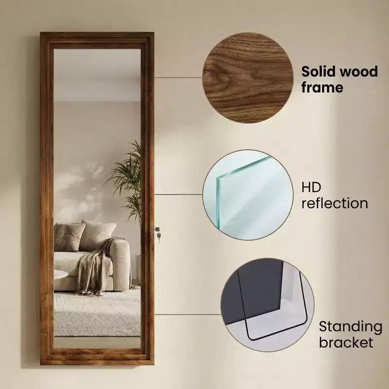 Likepay Arch-Shaped Freestanding Alloy Frame Full-Length Mirror - 56in Length 21in Width (Black/Gold/Silver Options)