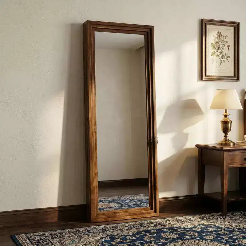 Likepay Arch-Shaped Freestanding Alloy Frame Full-Length Mirror - 56in Length 21in Width (Black/Gold/Silver Options)