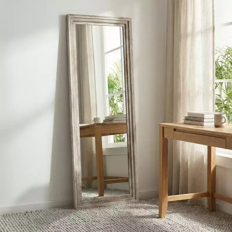 Likepay Arch-Shaped Freestanding Alloy Frame Full-Length Mirror - 56in Length 21in Width (Black/Gold/Silver Options)