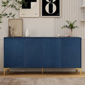 Meuble de rangement multifonctionnel, buffet à quatre portes avec texture unique