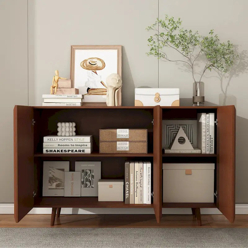 Meuble TV Console de Rangement d'Entrée Buffet Vaisselier Armoire de Rangement de Ferme