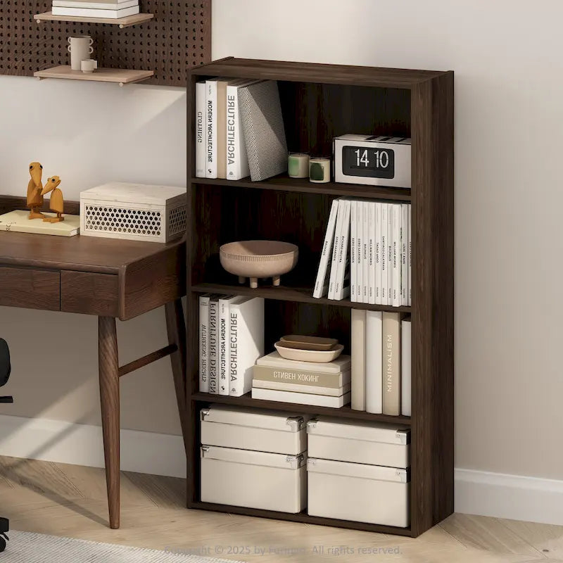 Étagère ouverte simple, Bibliothèques, 4 niveaux