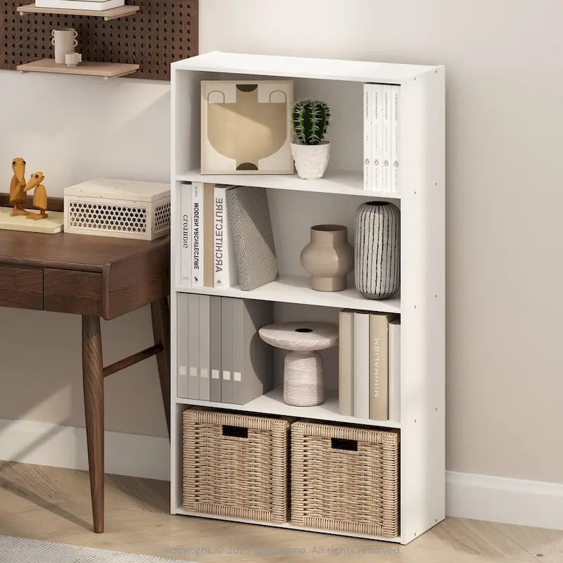 Étagère ouverte simple, Bibliothèques, 4 niveaux