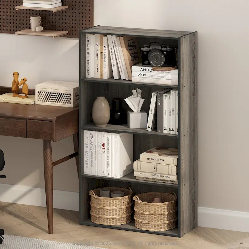 Étagère ouverte simple, Bibliothèques, 4 niveaux