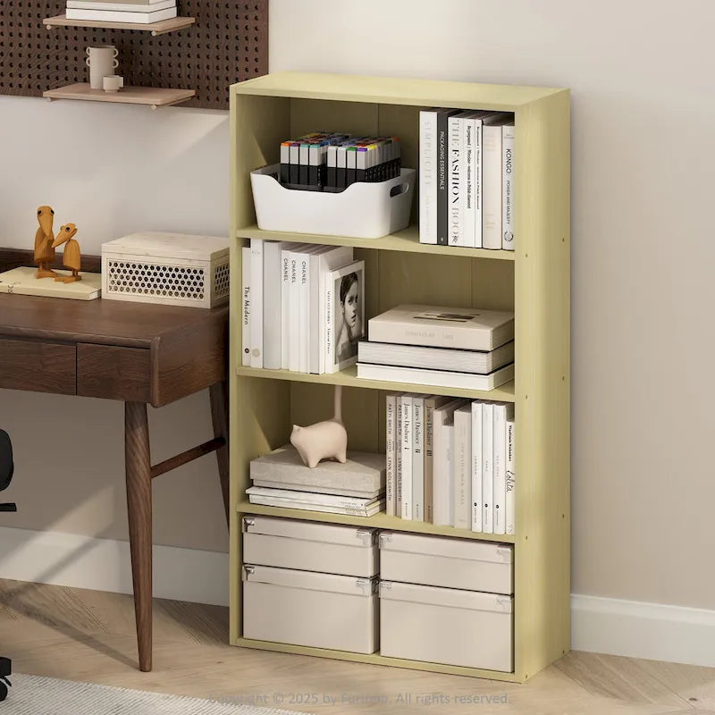 Étagère ouverte simple, Bibliothèques, 4 niveaux
