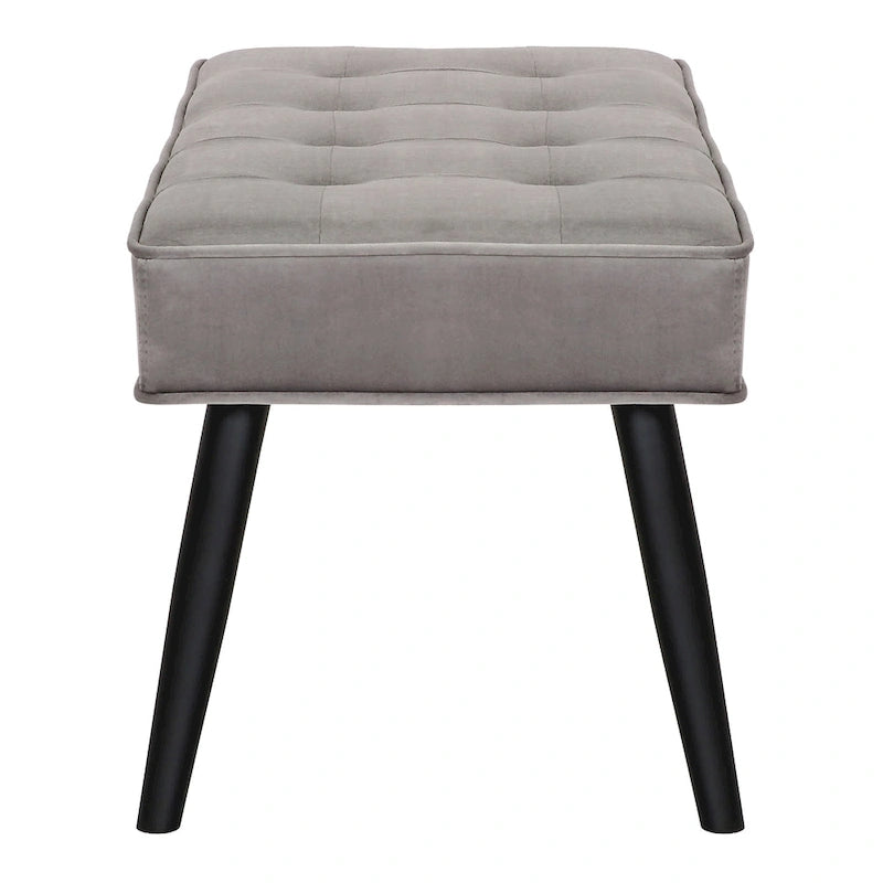 Banc de rangement capitonné en velours