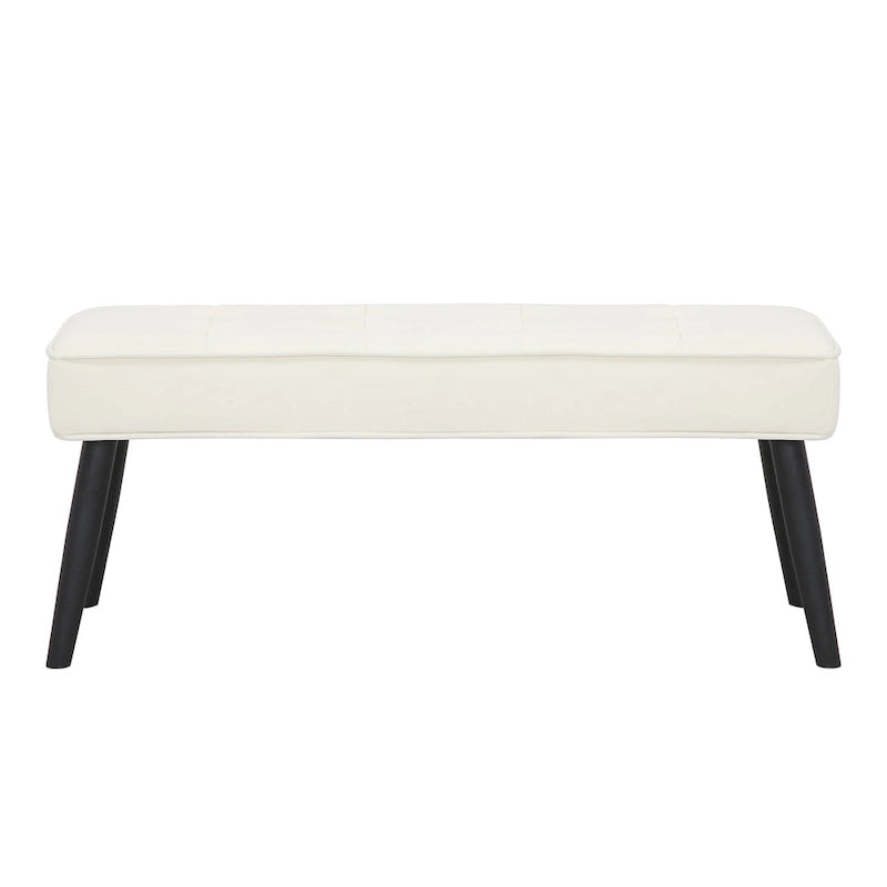 Banc de rangement capitonné en velours