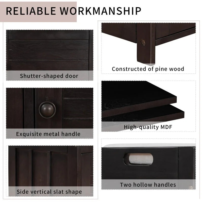 Banc de rangement à chaussures en bois avec coussin pour entrée