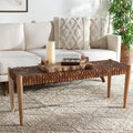 Banc en bois et cuir