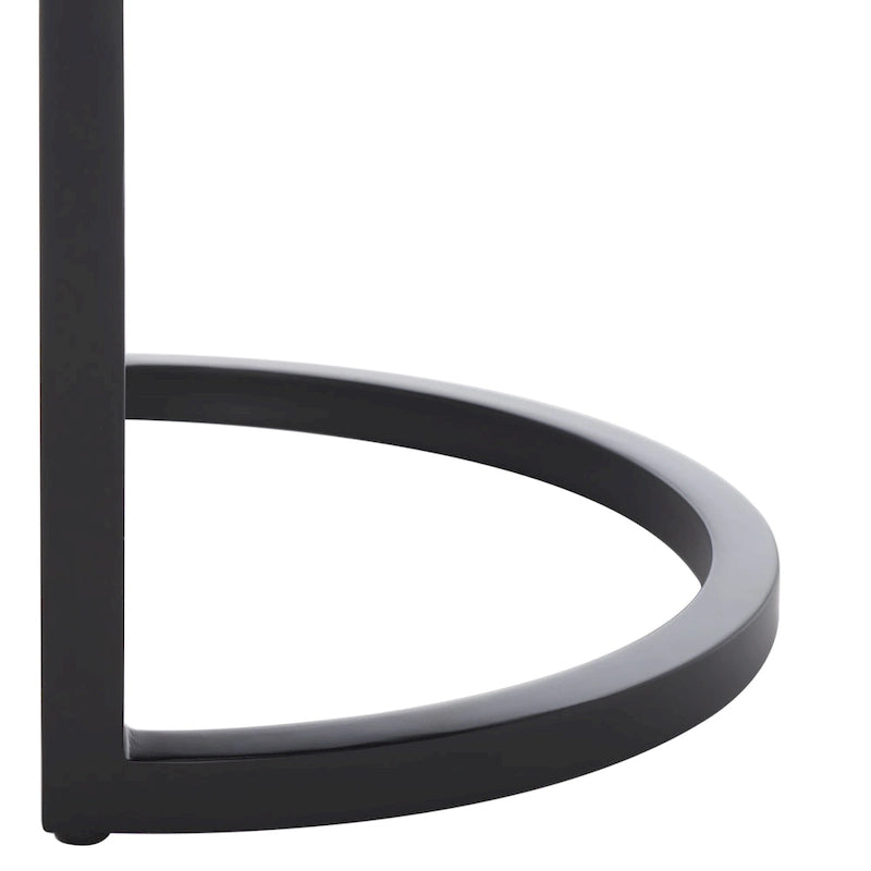 Banc ovale en cuir végétalien