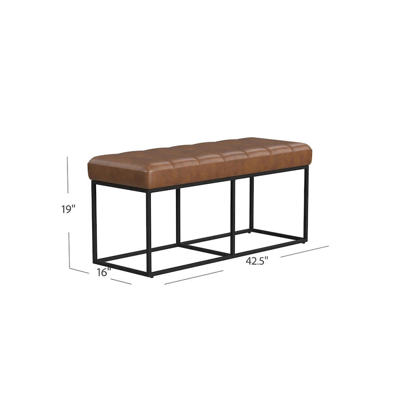 Banc de style industriel moderne