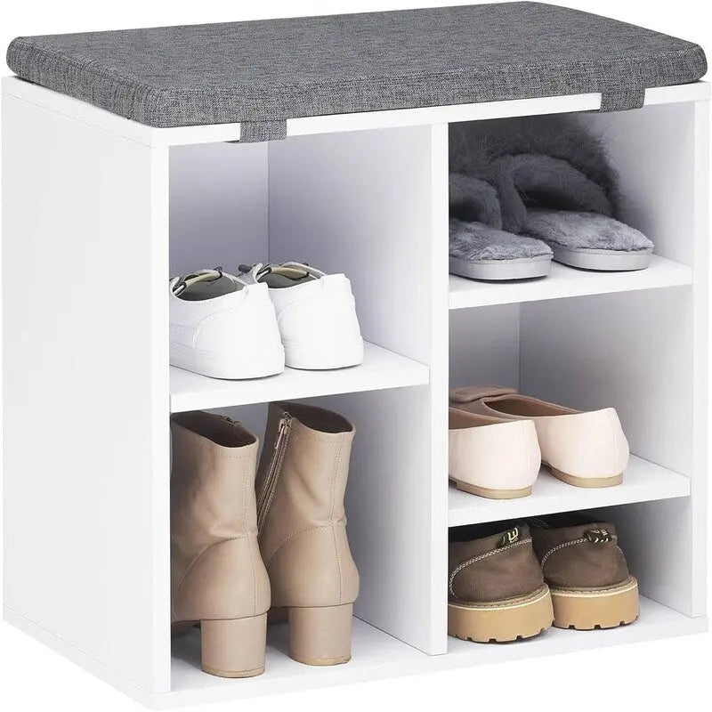 Banc à chaussures d'entrée avec rangement