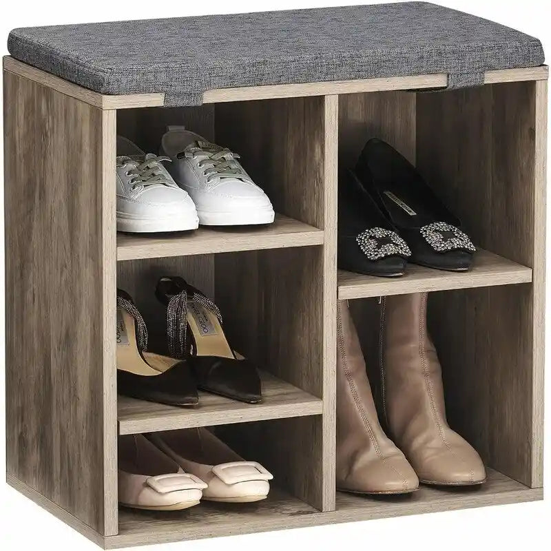 Banc à chaussures d'entrée avec rangement
