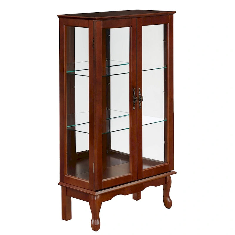 Vitrine à Curiosités Éclairée Vitrine de Collection avec Étagères Réglables