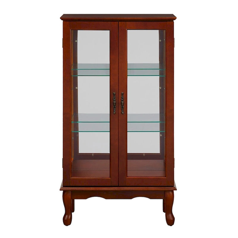 Vitrine à Curiosités Éclairée Vitrine de Collection avec Étagères Réglables