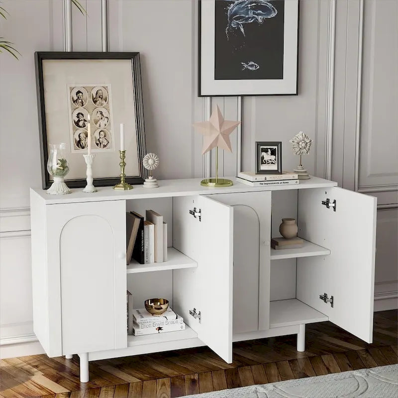 Bahut/buffet de rangement 4 portes Intaglio