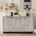 Armoire d'appoint style ferme, meuble en bois, buffet.