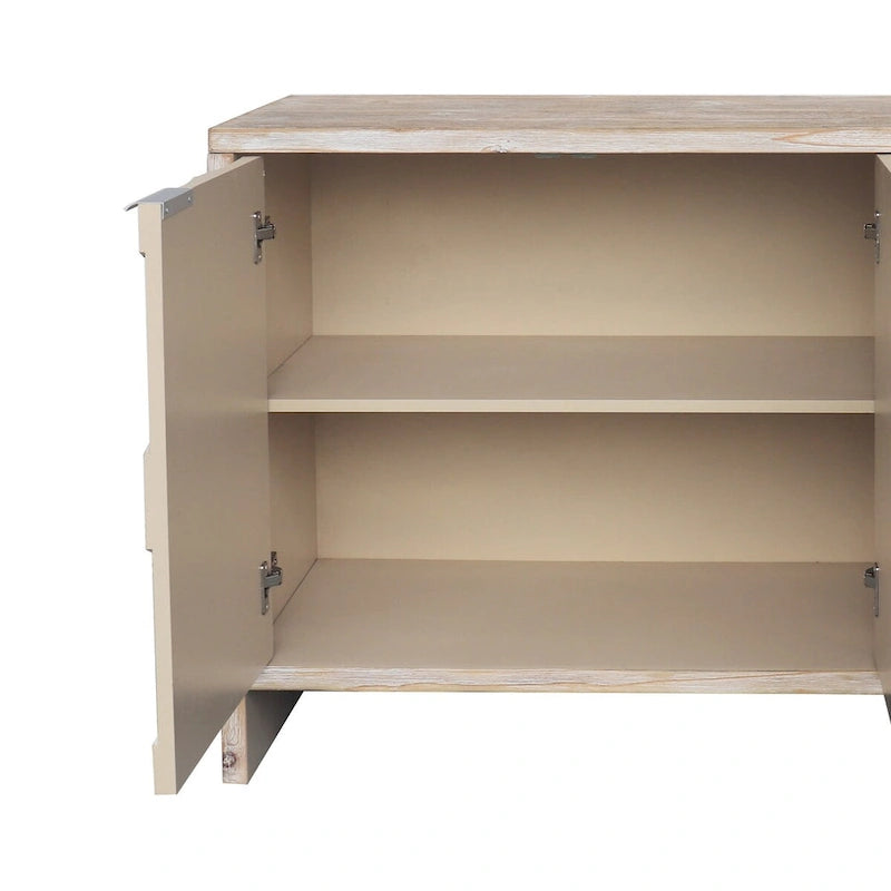 Armoire d'appoint style ferme, meuble en bois, buffet.