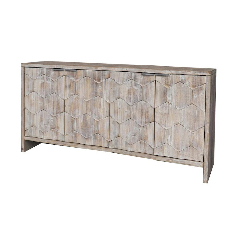 Armoire d'appoint style ferme, meuble en bois, buffet.