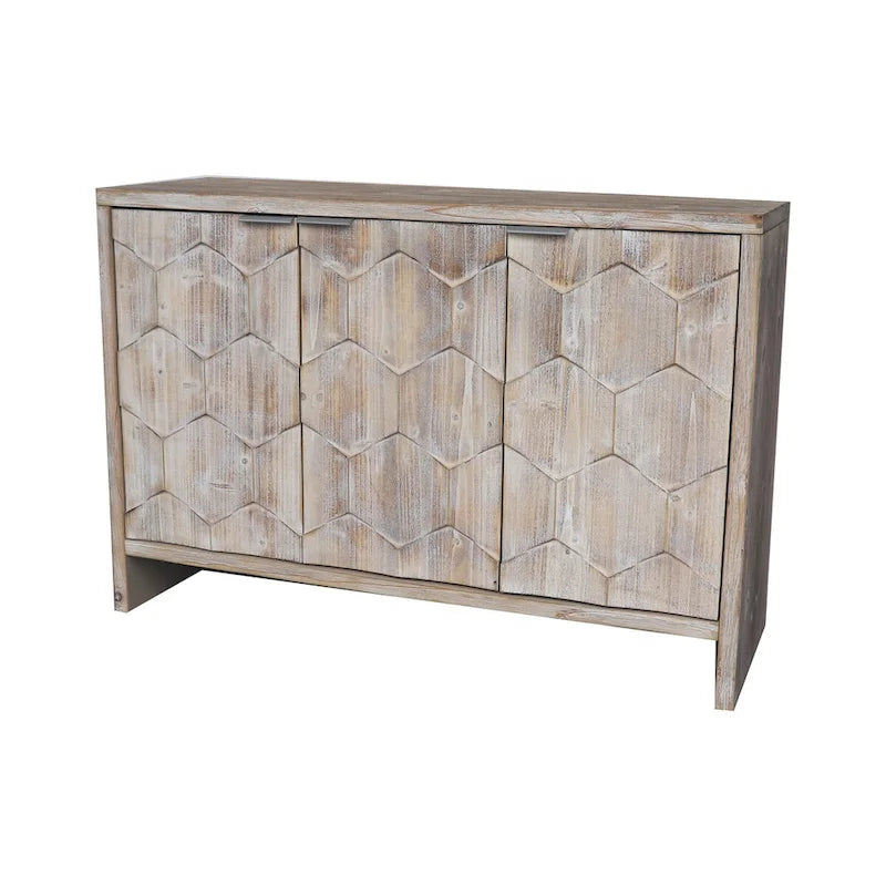 Armoire d'appoint style ferme, meuble en bois, buffet.
