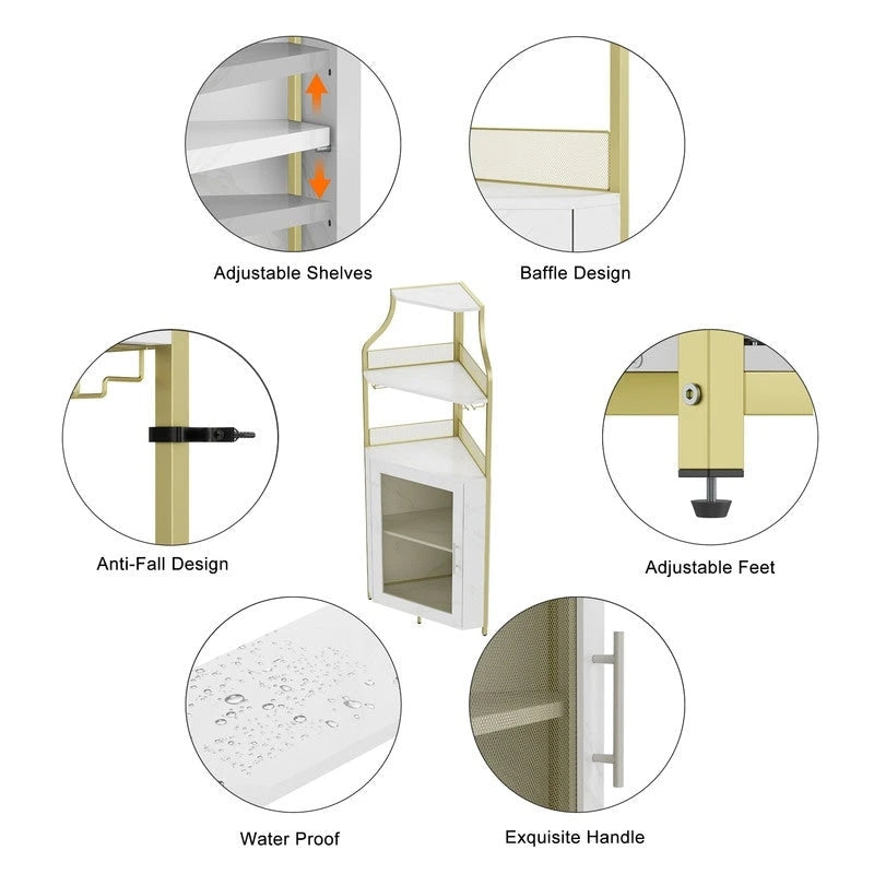 Range-bouteilles d'angle