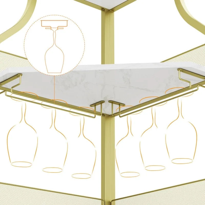 Range-bouteilles d'angle
