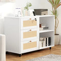 Classeur à Tiroirs avec Serrure, Armoire de Rangement, Classeur Latéral Mobile