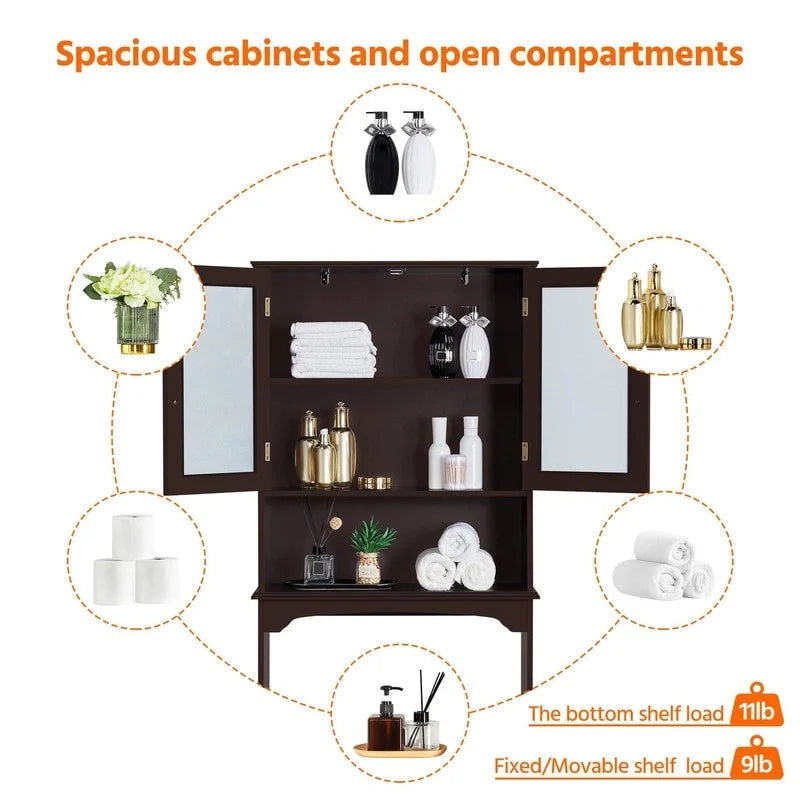 Meuble de Rangement au-dessus des Toilettes