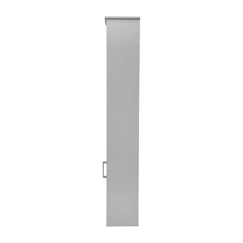 Colonne de rangement de salle de bain autoportante moderne avec étagères et porte à fermeture magnétique